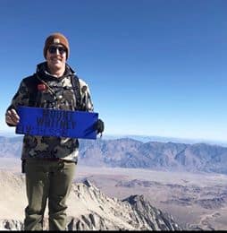 Chris Thompson on Mount Whitney