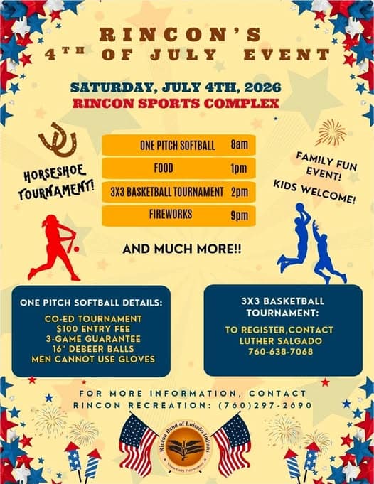Rincon Reservation 4th of July Event